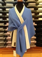 Mantella double Firenze light blu